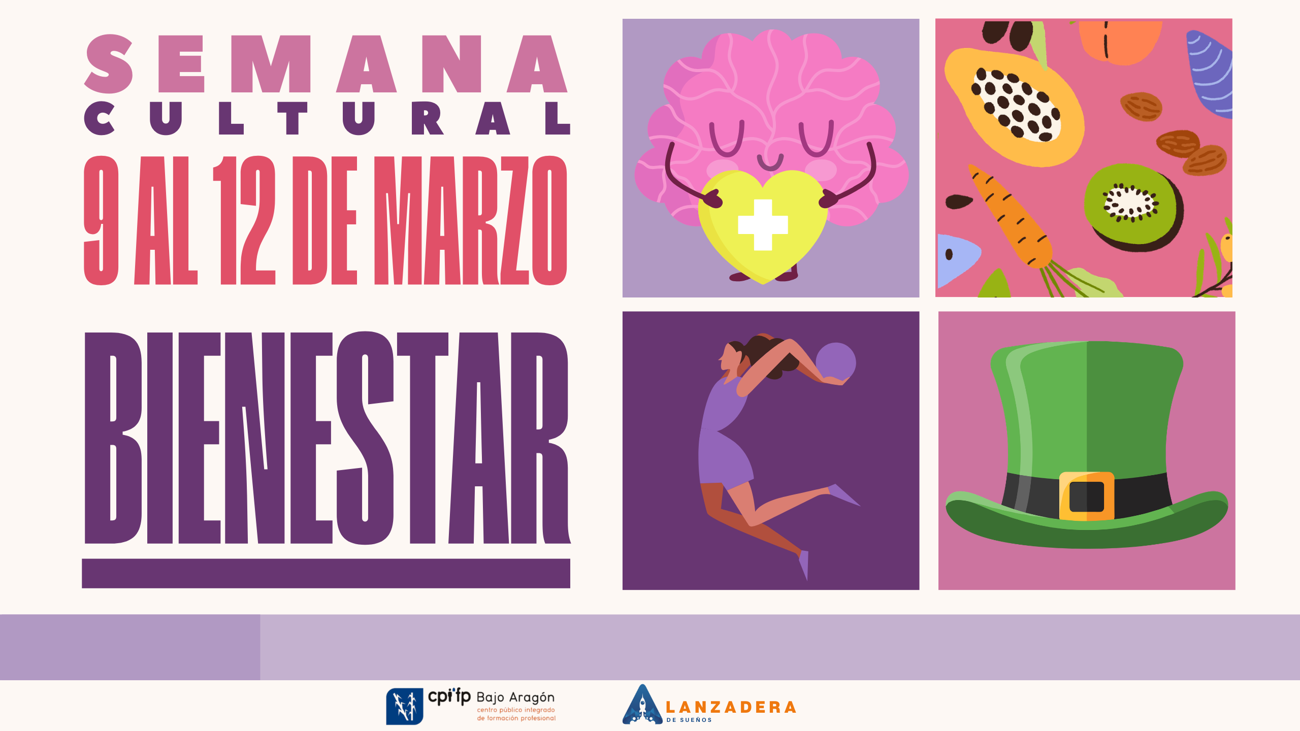 El CPIFP Bajo Aragón celebra su I Semana Cultural dedicada al Bienestar (del 9 al 12 de marzo)